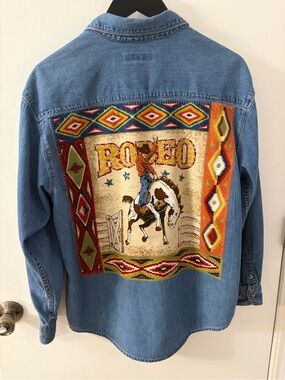 Eddie Bauer Denim Shirt/Shacket in cotton denim